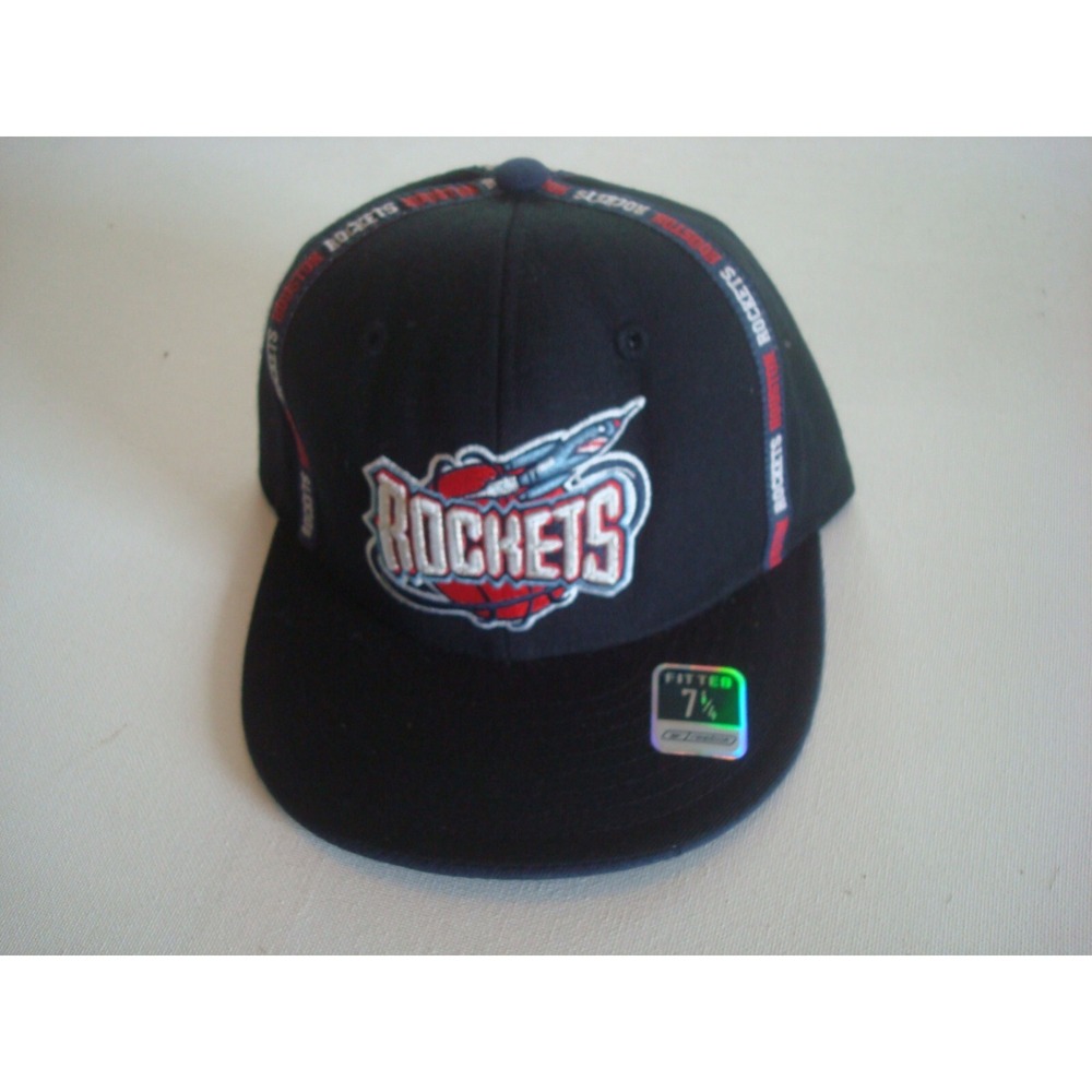 HOUSTON ROCKETS REEBOK FITTED SIZE 7 1/4 DEADSTOCK HAT CAP VINTAGE R2